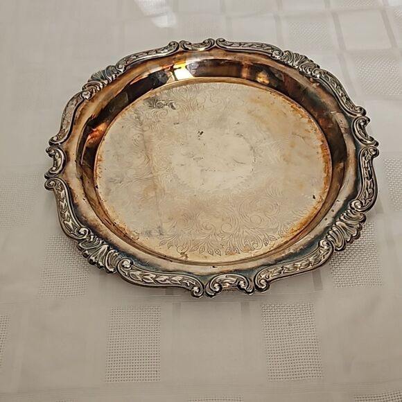 E.P Steel Vintage Silver Platter 13"-13" - Picture 16 of 16